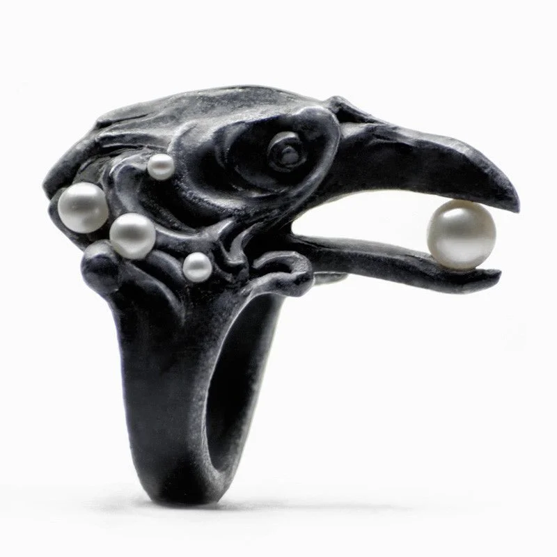 Black Corvus ring - final sale