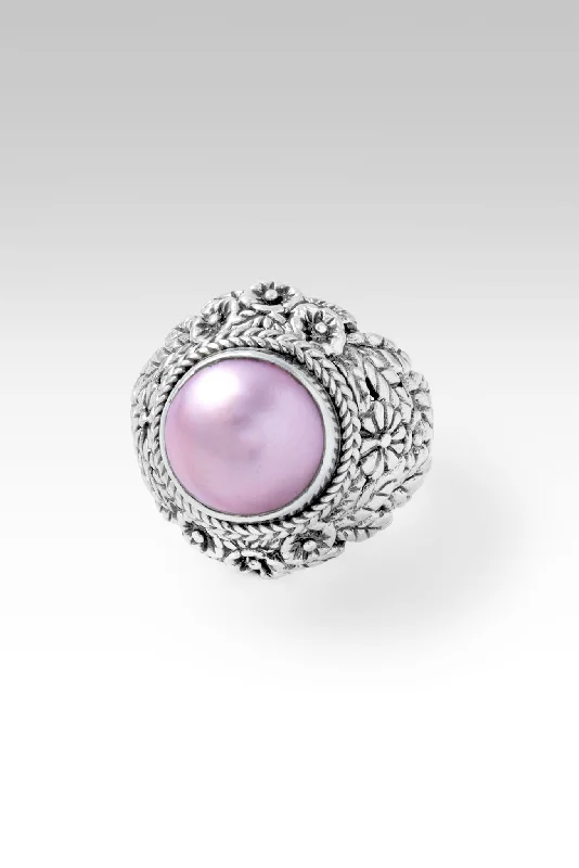 Bloom Where You are Planted Ring II™ in Pink Mabe Pearl