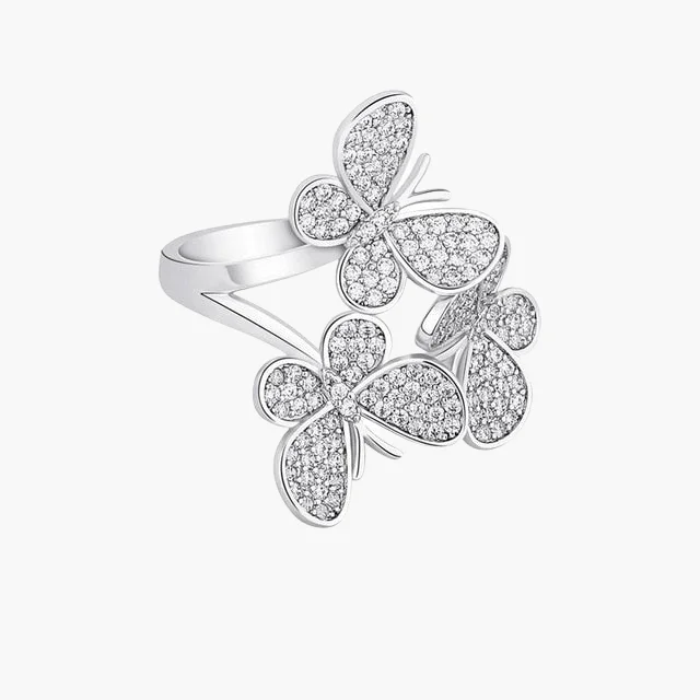 BUTTERFLY RING - WHITE GOLD