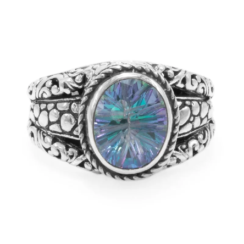 Be at Peace Ring™ in Raindrops™ Mystic Quartz