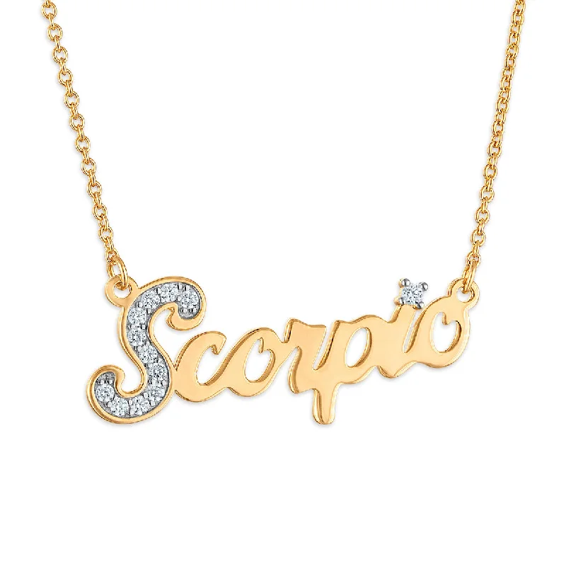 Simone I Smith Collection Scorpio Necklace in 18KT Gold Plated Sterling Silver