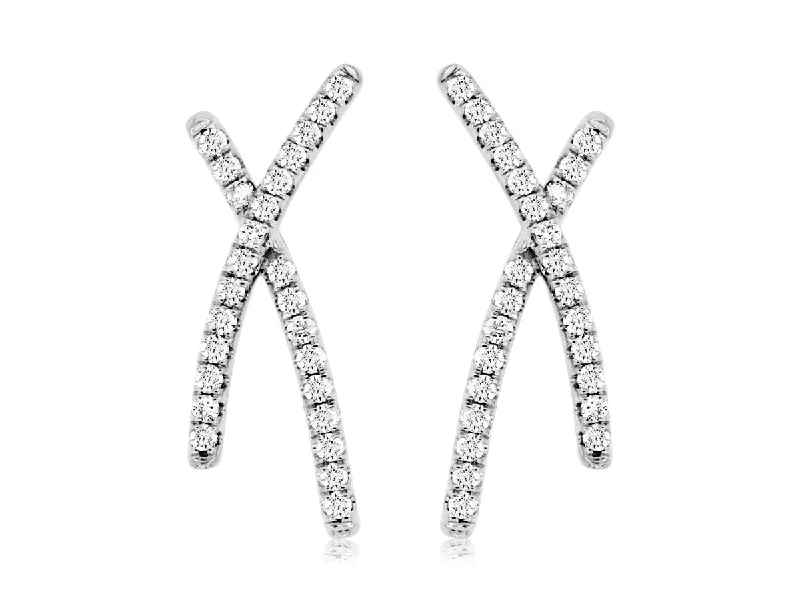 Diamond X Design Earrings