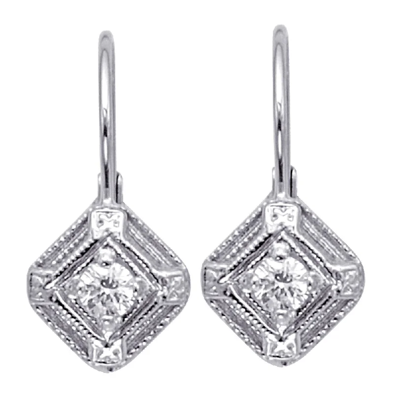 Diamond Drop Earrings