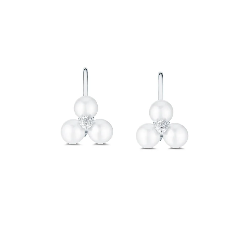 Tri Pearl Earrings