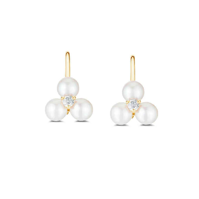 Tri Pearl Earrings