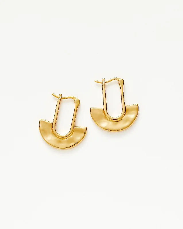 Zenyu Fan Small Hoop Earrings