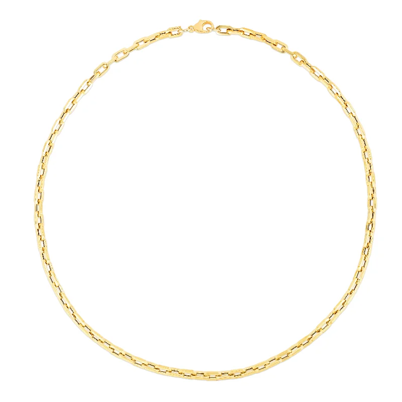 14K Corto Link Paperclip Chain Bracelet