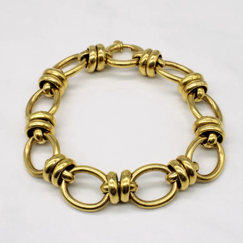 20k Yellow Gold Unique Link Bracelet | 8" |