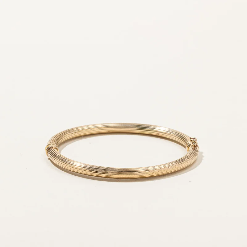 9k Gold Bangle | 7"|