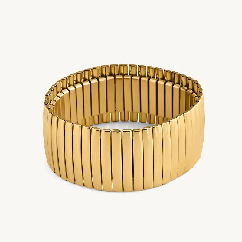 Sleek Golden Mesh Bracelet