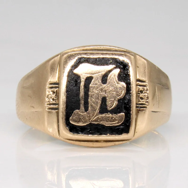 Everyday Jewelry Essentials Now On Sale 10k Yellow Gold Initial Ring | SZ 6.25 |