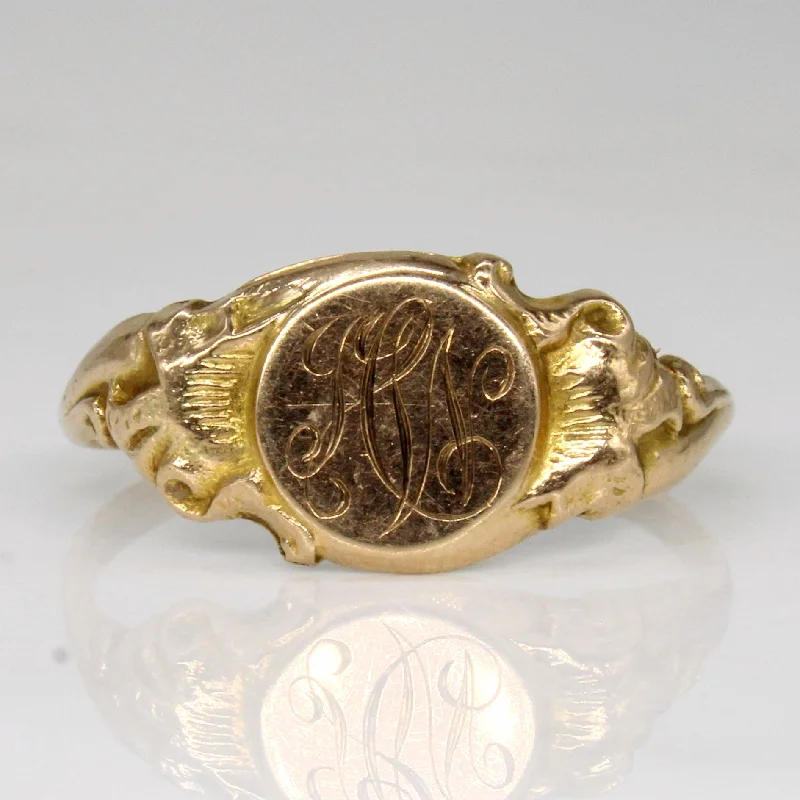 Premium Jewelry Now Available At Special Discounts 10k Yellow Gold Initial Ring | SZ 6.75 |