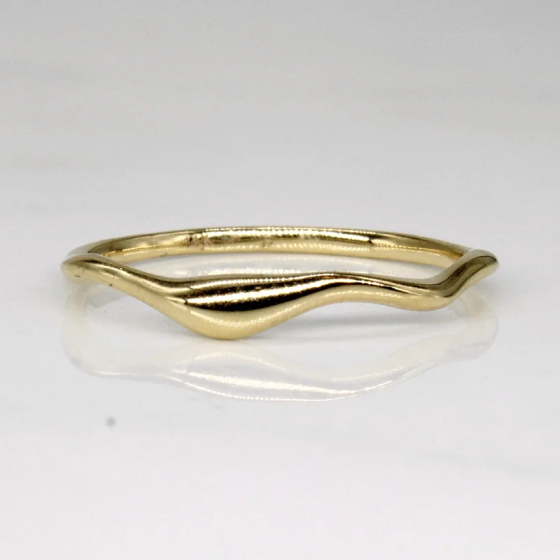 Handcrafted Jewelry Sale – Unique Designs At Low Prices 14k Yellow Gold Abstract Ring | SZ 7.5 |