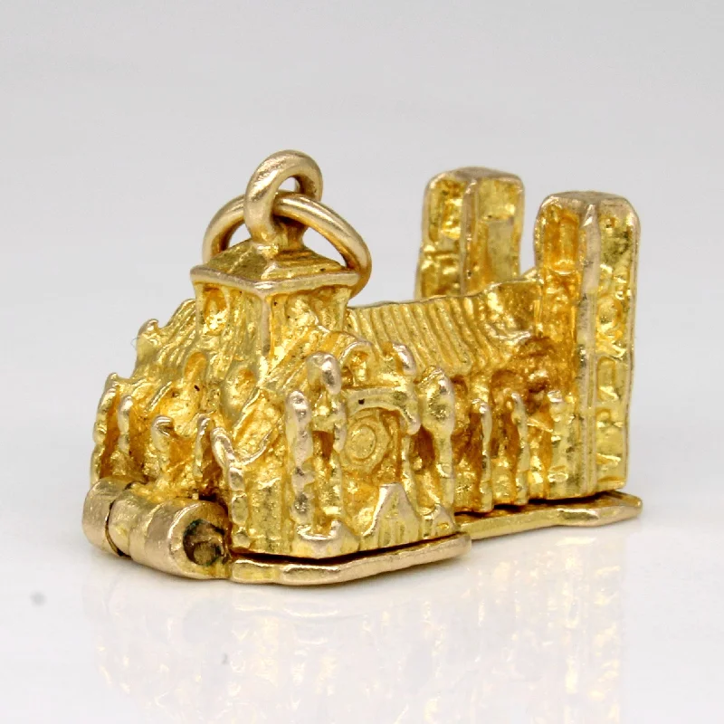 Discover Unique Jewelry With Special Limited-Time Offers 14k Yellow Gold Westminster Abbey Charm