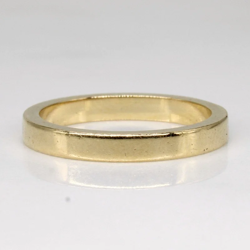 Romantic Heart-Shaped Jewelry For Special Gifts 'Birks' 14k Yellow Gold Band | SZ 4.75 |