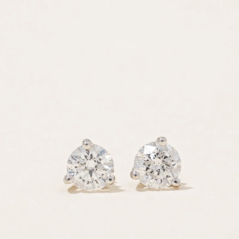 Discounted Luxury Jewelry – Shine Without The Splurge 14k White Gold Diamond Studs | 0.43ctw |