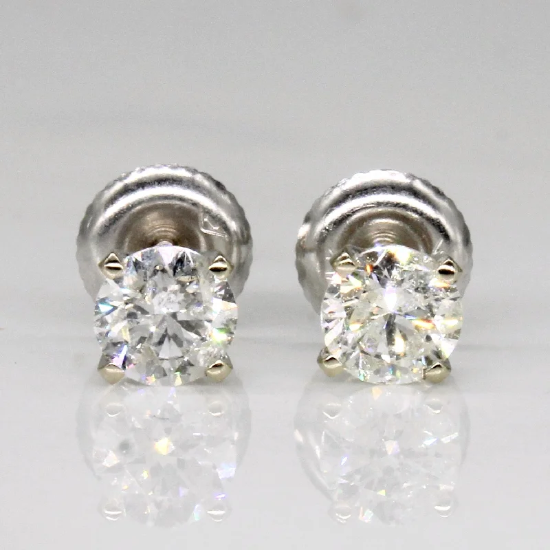 Luxury Handcrafted Jewelry For Elegant Looks Diamond Stud 14k Earrings | 0.88ctw |