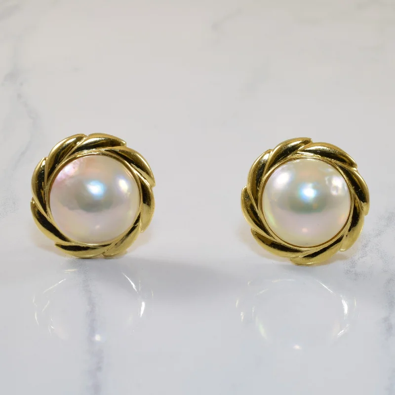 Elegant Jewelry At Unbeatable Offers – Shop Before It's Gone Mabe Pearl Earrings | 36.00ctw |