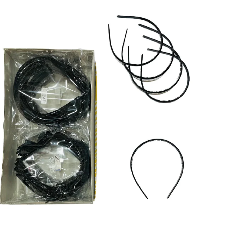 Premium Jewelry At Special Low Prices For A Limited Time JP Hair Clips Black Color Hair Bands-  6 Dozen