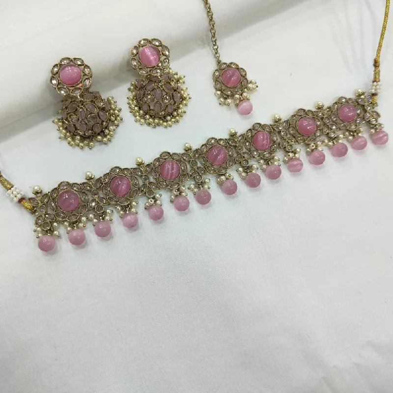 Buy More, Save More On Stunning Jewelry Designs Manisha Jewellery Gold Plated Choker Necklace Set