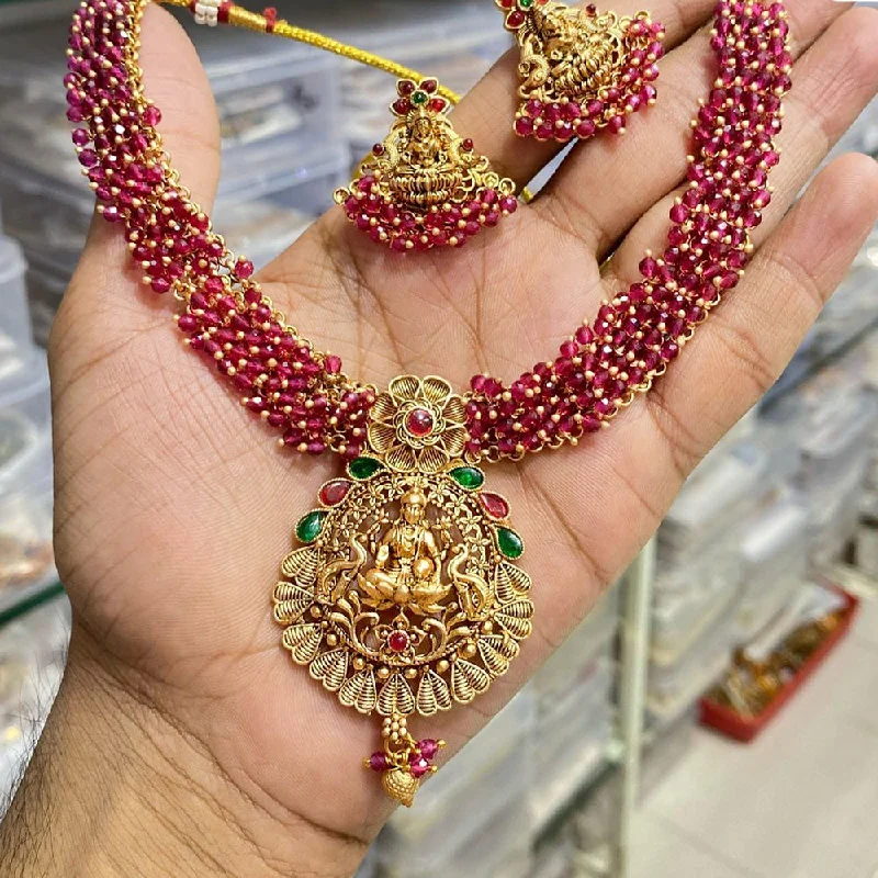 Unique Jewelry For Less – Shop The Sale Now Manisha Jewellery Gold Plated Temple Necklace Set