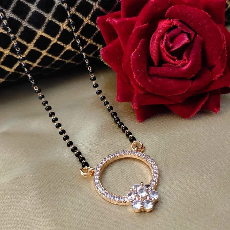 Shop Stylish Jewelry Now And Save Big Manisha Jewellery Rose Gold Plated Austrian Stone Manglasutra