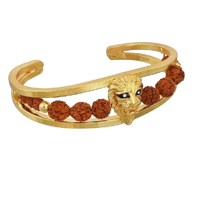 Sparkle More For Less – Jewelry Sale Happening Now Martina Jewels  Pack Of 6 Traditional Gold Plated Rudraksha Bracelet