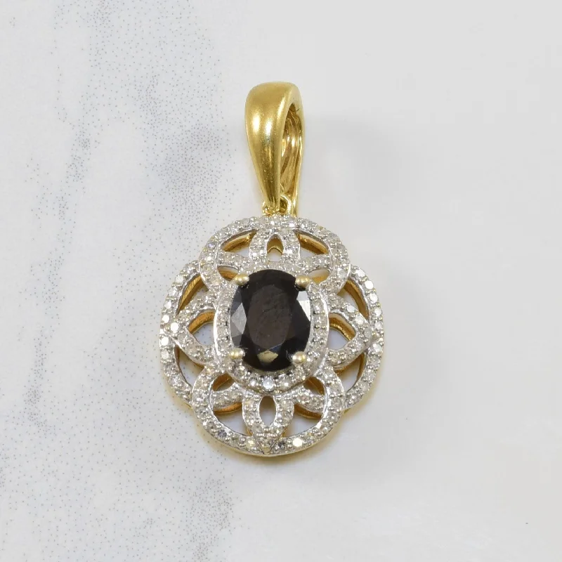 Michael Hill' Blue Sapphire & Diamond Pendant | 1.50ct, 0.50ctw |