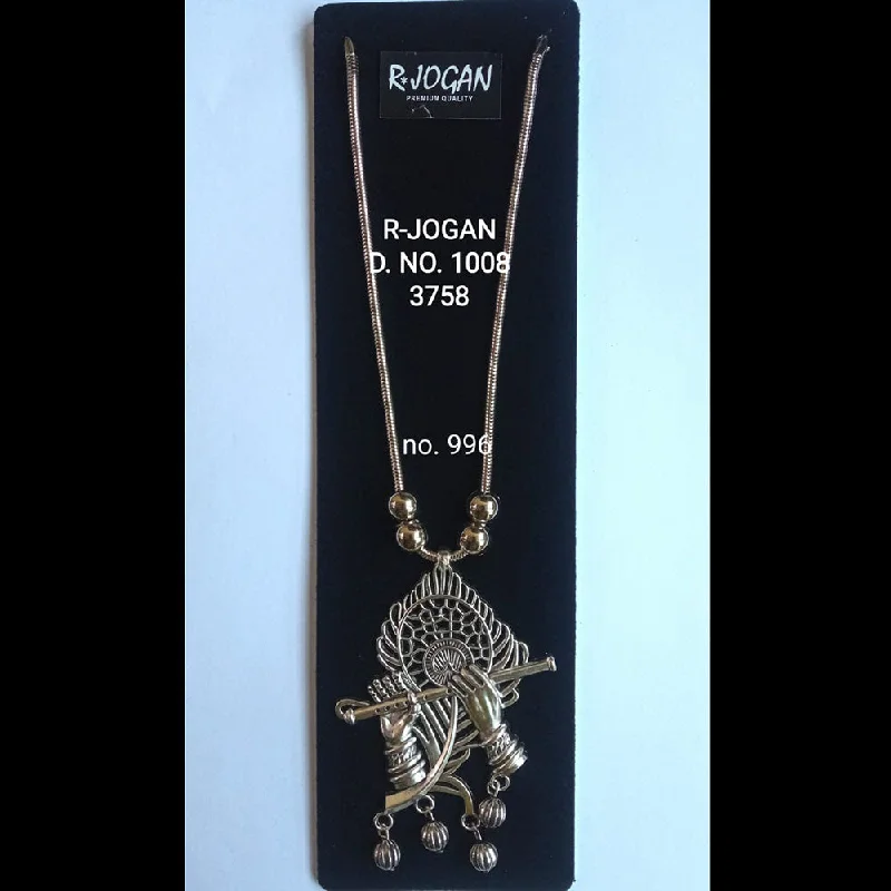 Elegant Jewelry, Exclusive Prices – Shop Now R Jogan Oxidised Plated Assorted Design Long Necklace