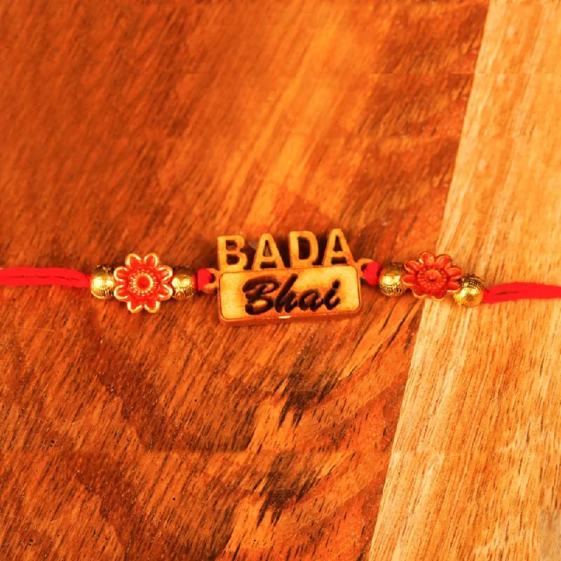 Seasonal Jewelry Deals – Elevate Your Style Raddhi Jewels Bada Bhai Bro Rakhi For Brother/Bhai/Bro