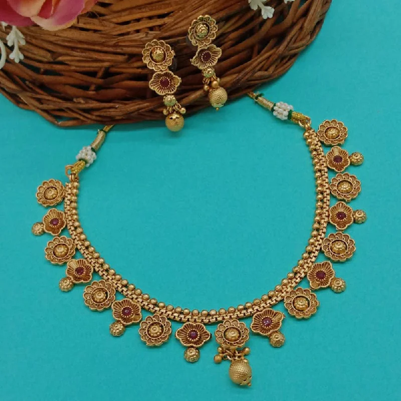 Special Offers On Handcrafted And Designer Jewelry Sai Fashion Gold Plated Pota Stone Necklace Set