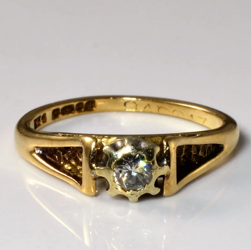 Limited-Time Jewelry Sale – Elegant Styles At Less Solitaire Diamond Vintage Ring | 0.10ct | SZ 5.5 |