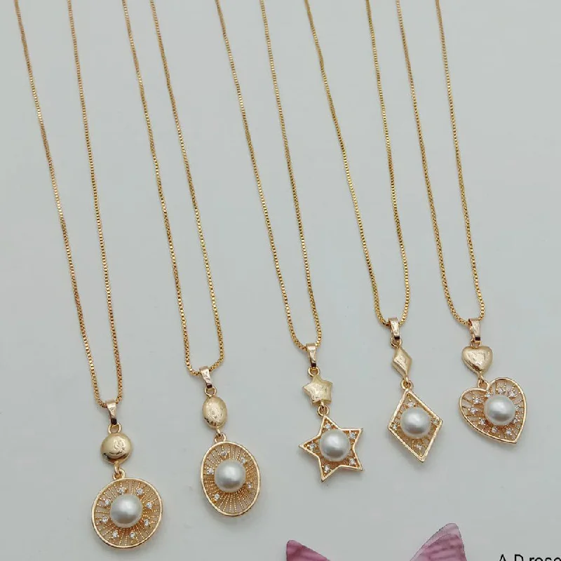 Exclusive Jewelry Offers – Sparkle For Less SP Jewellery Gold Plated Austrian Stone Chain Pendant Set (Assorted Design) ( 1 Piece Only )