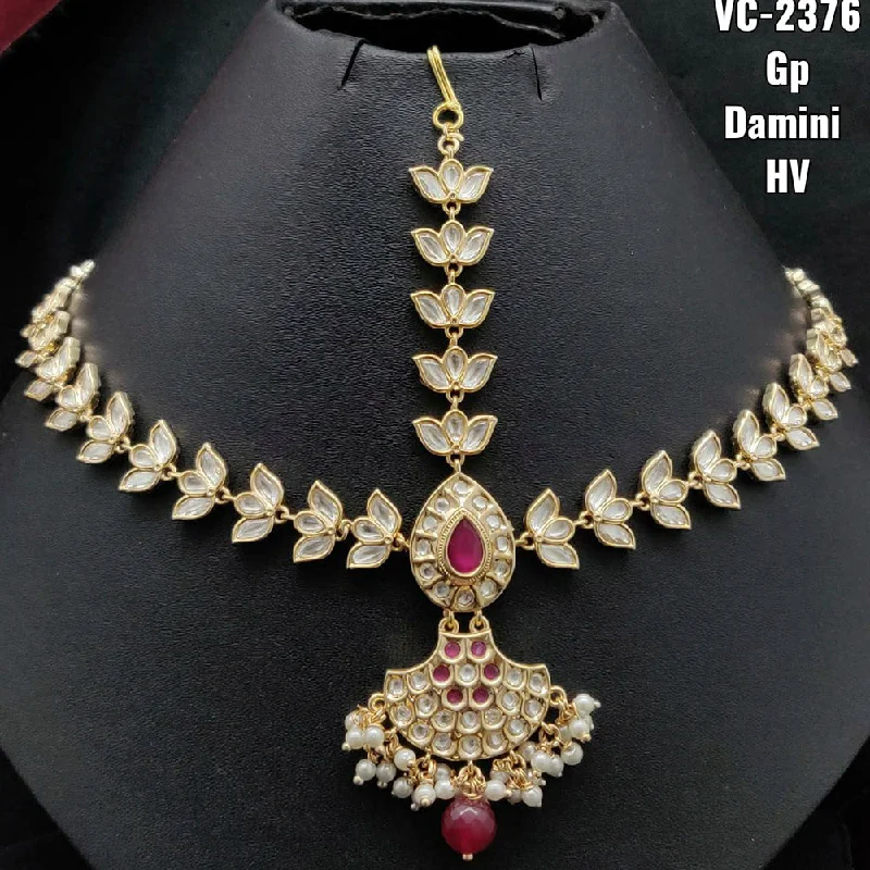 Personalized Jewelry Sale – Meaningful Gifts At Great Prices Vivah Creations Gold Plated Kundan & Beads Damini Maangtikka